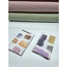 Pınarhome collection 100% Desenli Kumaş Ranforce Kapaklı Yastık Kılıfı --50X70CM--2 Adet (1 Çift)