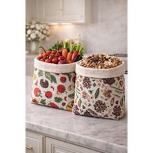 NUMI Naturals Premium Balmumu Kuruyemiş-Sebze Saklama Kesesi 2’li Set 30X30 cm