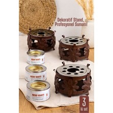 Uravas Store Hsnet 3 Lü Set Dekoratif Metal Osmanlı Ocağı Reşo Yakıtı – Isıtmalı Sunum Için Güvenli Çö