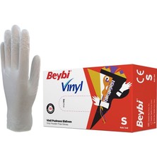 Beybi Vinill Muayene Eldiveni Pudrasız Small (100 Lü Paket)