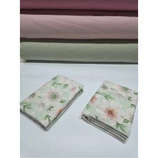 Pınarhome collection 100% Desenli Kumaş Ranforce Kapaklı Yastık Kılıfı --50X70CM--2 Adet (1 Çift)
