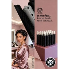 Uravas Store Saç Bigudisi - 36'lı Saç Bukle Şekillendirme Seti - Lastikli - Şekillendirme