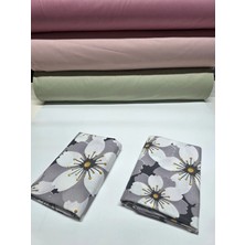 Pınarhome collection 100% Desenli Kumaş Ranforce Kapaklı Yastık Kılıfı --50X70CM--2 Adet (1 Çift)