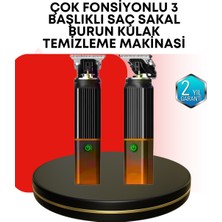 Uravas Store Erkekler Için Şarjlı 3’ü 1 Arada Trimmer Seti – Güçlü Motor Sessiz Çalışma