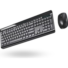 ForWhat Büro Ev Ofis Bilgisayarı Için Siyah Klasik Klavye Mouse Seti