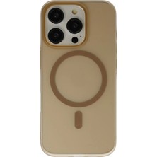 Paradise Sda  iPhone 16 Pro Max Tuna Pc Slim Magsafe Kapak - Çöl Titanyum 4523