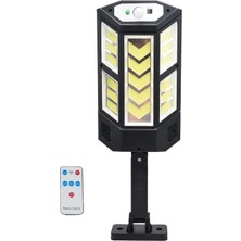 Mdstech 249 LED Solar Aydınlatma Lamba Kumandalı Hareket Sensorlu Dış Mekan Bahçe Teras IP65 Su Geçirmez