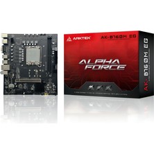 Kaia Life Arktek Alpha Force, AK-B760M Eg, 2xddr5, 2x M.2, D-Sub, Hdmı, Dp, 12-13.14.nesil, LGA1700 Soket, Anakart