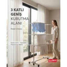 Silver Lüks Çamaşır Kurutmalık 3 Katlı Eco