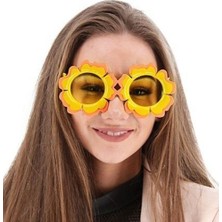 Paradise Sda Papatya Şekilli Turuncu Sarı Renkli Hawaii Konsept Parti Gözlüğü 15X7 cm 4523