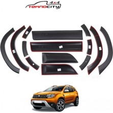 Dacia Duster 2010 - 2018 Çamurluk ve Kapı  Kaplama Dodik Seti Düz Tip