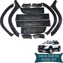 Dacia Duster 2010 - 2018 Çamurluk ve Kapı Dodik Kaplama Seti Kabartmalı Oem Tip