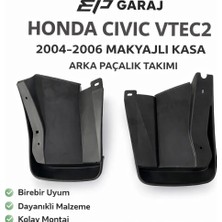 EP Garaj Otomotiv HONDA CİVİC VTEC 2 MAKYAJLI KASA 2004-2006 MODEL UYUMLU ARKA PAÇALIK TOZLUK