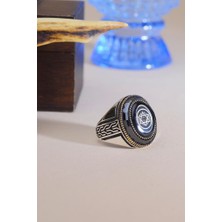 Innuendo Jewelry 925 Ayar Gümüş Hz. Süleyman Mührü Motifli Klasik Erkek Yüzük