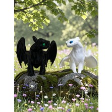 3D Dükkanı Dişsiz ve Işığın Öfkesi -Toothless Ejderhanı Nasıl Eğitirsin Figürleri - 2si Birlikte