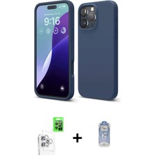 Cepte Toptan iPhone 16 Pro Max Ahenk Serisi - Siyah Joko Magic 5d Cam + Beyaz Raze Metal Kamera Lens