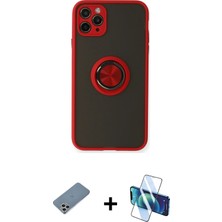 Cepte Toptan iPhone 11 Pro Yörünge Çizgi - Siyah 3D Antistatik Seramik Nano Ekran Koruyucu + Gümüş Shine Kamera Lens Koruma Cam