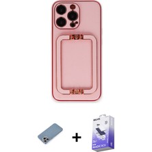 Cepte Toptan iPhone 13 Pro Max Kozmos Minimal Prime - Siyah Bilvis 5in1 5d Magic Hayalet Cam Ekran Koruyucu + Gökkuşağı Shine Kamera Lens Koruma Cam