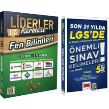 Yargı Yayınevi Lgsde Son 21 Yılda Çıkan Önemli Türkçe Sınav Kelimeleri & Liderler Karması Fen Bilimleri Deneme