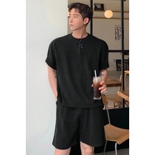 Tarz Cool Erkek Oversize T-Shirt Şort Takım Rahat Yazlık Kombin
