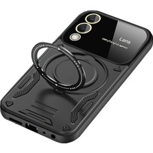 Uravas Store Galaxy S25 Edge Kılıf Joy Lens Standlı Kapak - Siyah