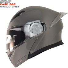 Freem FR-965 Nardo Gri Çene Açılır Kask