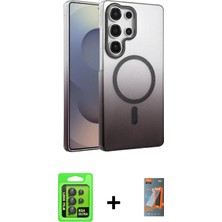 Cepte Toptan Galaxy S24 Ultra Ahenk Doku Özel Seri - Siyah Autokit 5in1 Fiber Hayalet Polymer Nano Ekran Koruyucu + Siyah Raze Metal Kamera Lens