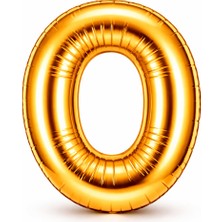 Eng Parti Dünyası O Harfi - Gold Folyo Harf Balon 40 Inç