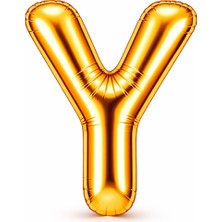 Eng Parti Dünyası Y Harfi - Gold Folyo Harf Balon 40 Inç