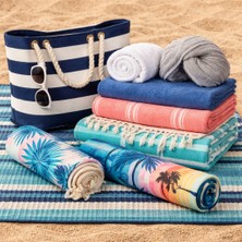 Bilmar Mikrofiber Yazlık Plaj Seti Hasır + Çanta + Havlular 6 Parça