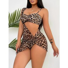 Ezra Bikini Takım  Üç Parça Bikini Takım  Pareo