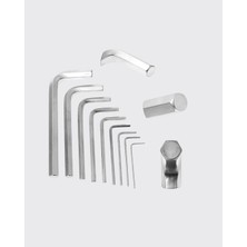 Uravas Store 9 Parça Alyan Anahtar Seti Isıl Işlem Görmüş Dayanıklı Çelik