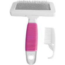 Uravas Store Temizleme Aparatlı Tarağı 9.5 Cm-14 cm Medium Pembe