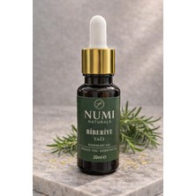 NUMI Naturals Biberiye Yağı 20 ml – Saf Uçucu Biberiye Yağı – Saç Bakım Yağı, Aromaterapi ve Masaj Yağı