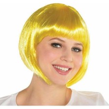 LTG Nova Sarı Renk Parti Peruğu Kısa Küt Saç