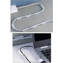 Uravas Store Kablo Sabitleyici Klipsler 20 Adet Kablo Düzenleyici Duvar Fayans Cam Kablo Tutucu Yapışkanlı Klips