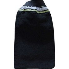 Uravas Store Ipek Sırt Vücut Kesesi Lastikli Siyah 15X27