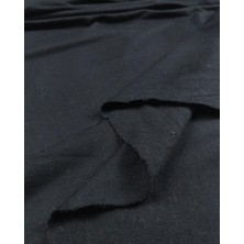 Kumaş Parça Siyah Renkte Iki Ip Penye Kumaş 170X250CM