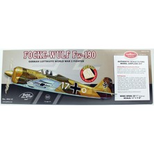 1/16 Focke-Wulf 65CM Lazer Kesim Lastik Motorlu Balsa Uçak Kiti, Guillows 406