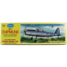 1/24 Chipmunk 43CM Balsa Lastik Motorlu Uçak Kiti, Guillows 903
