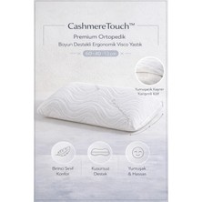 Uykuva CashmereTouch™ Premium Ortopedik Boyun Destekli Ergonomik Visco Yastık 60*40*13 cm