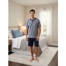 Sude Homewear Sude Erkek Kısa Kol Şortlu Pijama Takımı