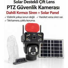 Uniywell 15 Mp Çift Lensli 4g Lte Solar Güvenlik Kamerası - 12000 Mah Batarya, Renkli Gece Görüşü