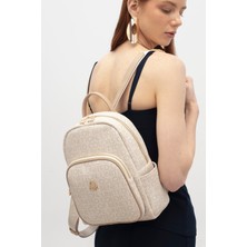 United Colors Of Benetton Kadın Sırt Çantası Bej BNT1765