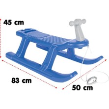 Pilsan Kar Canavarı Mavi Kızak Tutma Kulplu Model 06228 3 - 6 Yaş Çocuklar İçin Ergonomik Tasarım