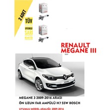 Bosch Megane 3 2009-2016 Arası Ön Uzun Far Ampülü (2 Adet) Sarı Renk