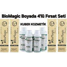 BioMagic 6.03 Kahve Köpüğü Organik İçerikli Amonyaksız  Kalıcı Saç Boyası 4 Boya+4 Oksidan