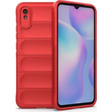 Uravas Store Redmi 9A Kılıf Optimum Silikon - Kırmızı