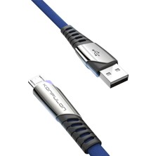 BSH Gülbay Mobilya Konfulon DC16 Micro USB Kablo 1m 2.4A - Mavi