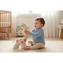 Organic Sisters Toys - Organik Oyuncak - Uyku Arkadaşı Sevimli Zürafa Büyük
